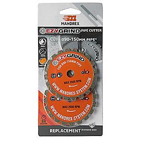 2stk pakke 90-150mm rrskrer ezygrind mandrex til skreskive ezygrind mandrex