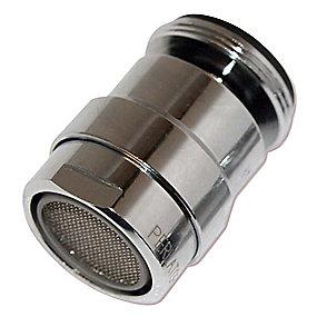 forkromet - kugleled med m24 luftblander
