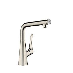 finish stl rustfri kkkenarmatur select metris hansgrohe
