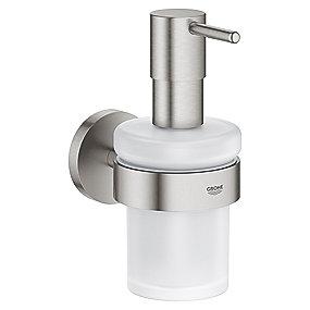 supersteel holder med sbedispenser essentials grohe