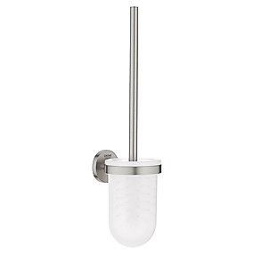 supersteel vgmonteret holder toiletbrste essentials grohe