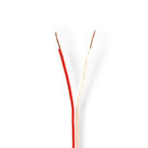 rulle gennemsigtig pvc runde m 0 100 kobber mm 75 0 2x kabel hjtaler