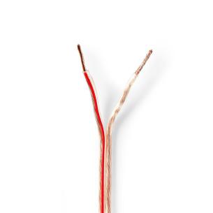 rulle gennemsigtig pvc runde m 0 15 kobber mm 50 1 2x kabel hjtaler