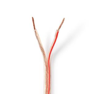 rulle gennemsigtig pvc runde m 0 100 kobber mm 50 2 2x kabel hjtaler
