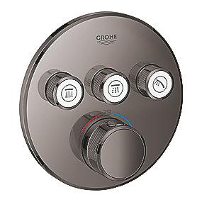 graphite hard ventiler 3 med termostat forplade brus smartcontrol grohtherm grohe