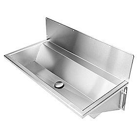 stl rustfri slebet midt aflb bagplade med 1200mm vaskerende purus