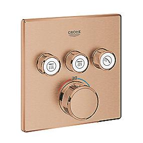 sunset warm brstet ventiler tre med indbygning til termostat 3sc smartcontrol grohtherm grohe