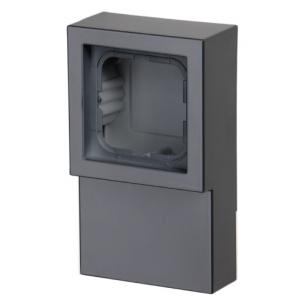 ramme integreret ral7021 hjglans antracit euro modul 1 panelunderlag impressivo abb