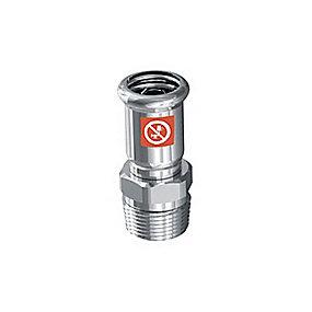 m-bakke varmesystemer til 2 1 2 x 76mm nippel hals lang med overgang press fz