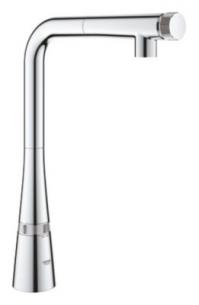 krom nikkelfri og bly- zero udtrksmousseur med kkkenarmatur control smart zedra grohe