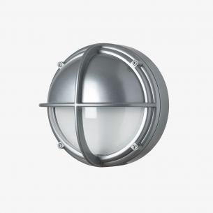 alufarvet klar halvafskrmet lumen 505 3000k 5w 6 led skotlampe lk