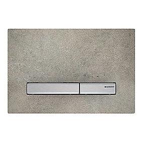 beton forkromet 246x164x14mm betjeningsplade sigma50 geberit