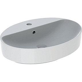 hvid bordplade til 600x450x158mm hndvask variform geberit