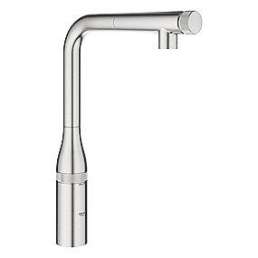 supersteel zero grohe udtrksmousseur l-tud kkkenarmatur control smart essence grohe