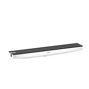 hvid mat v hylde og bruserholder med 500 porter slangeudtag rainfinity hansgrohe