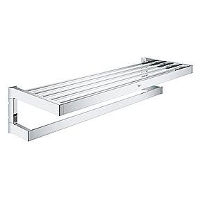 krom 600mm hylde med hndkldestang multi cube selection grohe