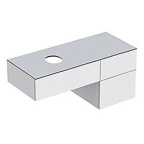 hvid skuffer 3 med 1200x510x550mm vaskeskab variform geberit
