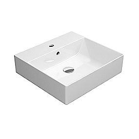 glasur antibakteriel og hanehul med 50x47cm hndvask x kube gsi