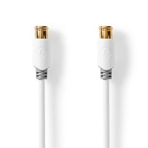 box window hvid pvc runde m 00 5 afskrmet dobbelt ohm 75 guldplateret quick f-han quick f-han cables quick f - quick f