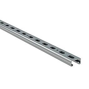 5mm 41x21x1 rapidstrut elforzinket 2m montageskinne walraven