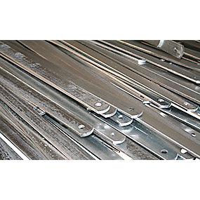 galvaniseret mm 2000 x 5 x 25 sneskinne