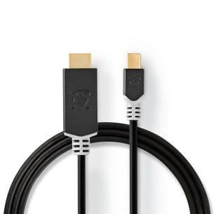 plastikpose anthracite pvc runde m 00 2 guldplateret gbps 48 stik hdmi han displayport mini 4 1 displayport kabel displayport mini