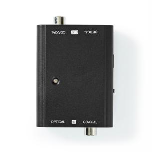 sort manual hunstik toslink 1x hun rca pdif s 1x udgang tilslutninger hunstik toslink 1x hun rca pdif s 1x indgang tilslutninger 1-veje converter audio digital