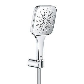 500mm 1 bruserslange silverflex vgholder hndbruser med hndbruserst cube smartactive rainshower grohe