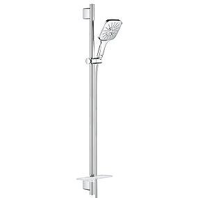 mm 750 1 bruserslange silverflex vgholdere med 900mm brusestang med brusestangst cube smartactive rainshower grohe