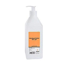 pumpeflaske i gel 85 600ml hnddesinfektion plum