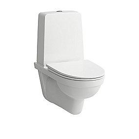 hvid cisterne synlig med og skylleteknik rimless cisterne med vghngt toilet kompas laufen
