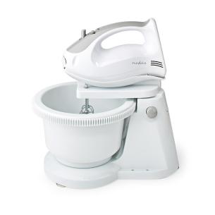hvid gr piskeris 2 dejkroge 2 skl dreje turbofunktion 5-hastighedsindstilling w 200 hndmixer nedis