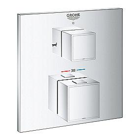krom brus badekar til forplade termostatisk cube grohtherm grohe