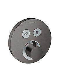 krom sort brstet udtag 2 til afsprring med indbygning til termostatarmatur s showerselect hansgrohe