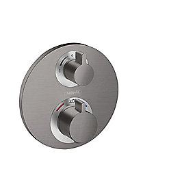 krom sort brstet udtag 2 til afsprring med indbygning til termostatarmatur s ecostat hansgrohe