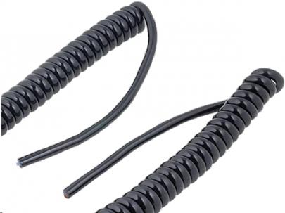 1-4m sort pur 14mm 0 x 4 - spiralkabel