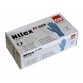 stk 100 a pakke bl mm 10 0 tykkelse pudderfri nitril l 9 str engangshandske nilex
