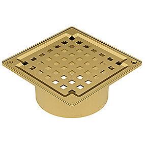 stl rustfrit messing fliser og beton til 145x145mm rist med overdel square cher bl