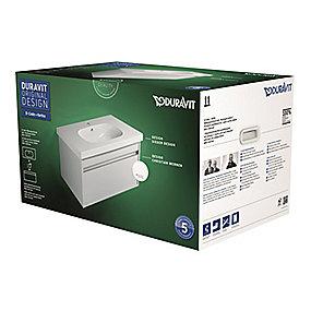 vandls med vask d-code skuffe 1 med hjglans hvid 830x460x530mm mbelst ketho duravit