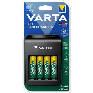 mah 2100 hr6 aa 4x batterioplader nimh aaa aa