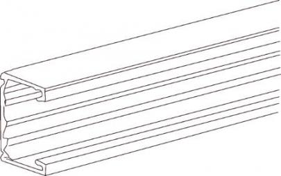 ral9010 2500mm lngde mm 123 bredde mm 72 hjde tek-u123 kanalbund