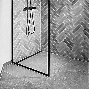 ramme sort glas hrdet mm 10 mm 1000 brusevg glassline unidrain