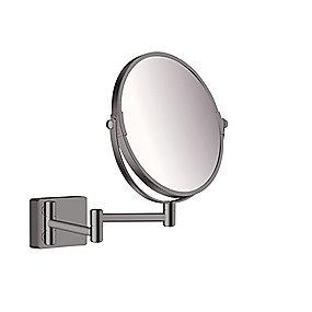 chrome black brushed kosmetikspejl barber- addstoris hansgrohe