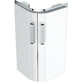 hvid blankpoleret 2lger 425x330x604mm vaskeskab compact renova geberit
