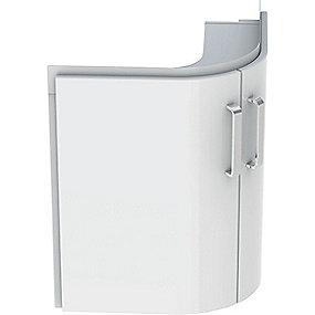 hvid blankpoleret 2lger 690x550x604mm hjrne vaskeskab compact renova geberit