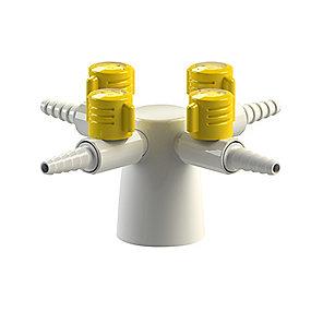 bordmonteret cu-rr til klemringsfitting 12mm g turn-ventil lift firevejs broen-lab