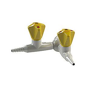 vgmonteret rrstuds mm 12 med slange turn-ventil press firevejs broen-lab