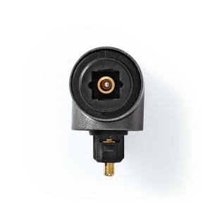 box stk 1 metal aluminium 90 vinkel male toslink hun toslink adapter toslink