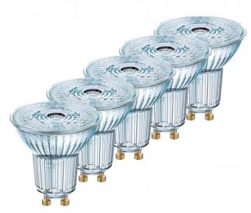 pak 5 - 50w dmpbar 36 lumen 350 gu10 930 5w 4 par16 led parathom osram