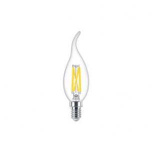 glas klar ba35 927 e14 40w 4w 3 dimtone kerte led value master philips